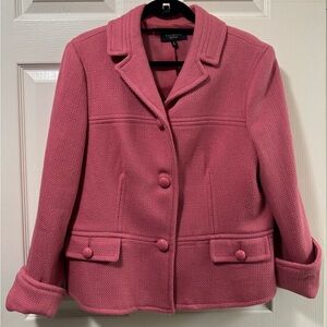 Talbots Pink Textured Blazer